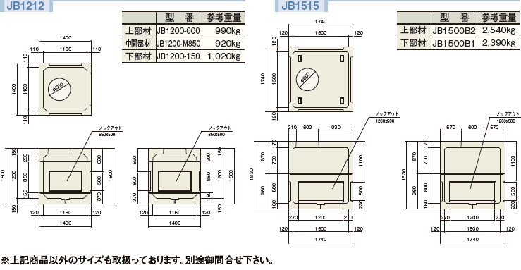 T 25仕様ハンドホール 寸法表 ケイコン株式会社 製品サイト プレキャストコンクリート製品 工法