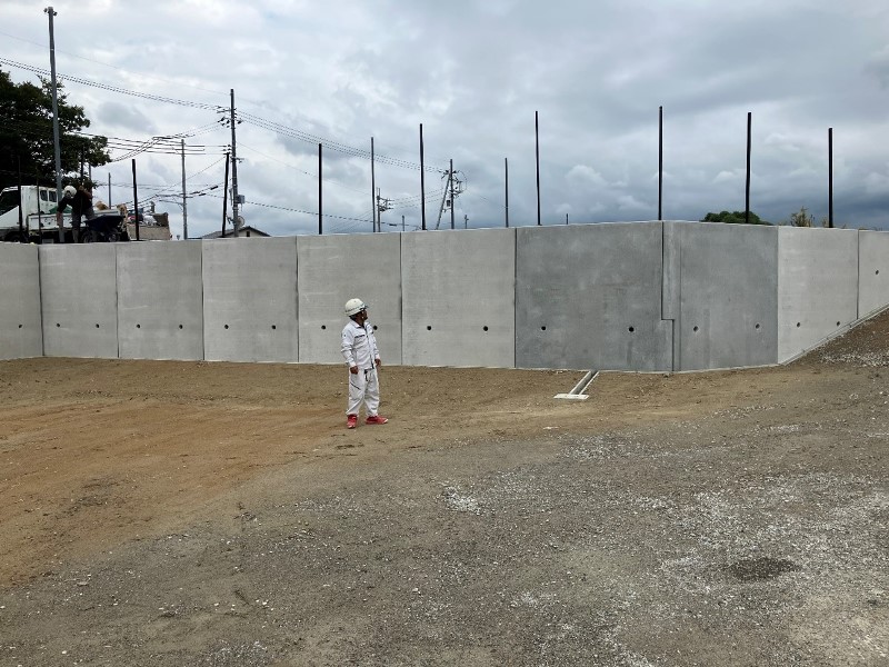 マルチコーナー擁壁の施工例